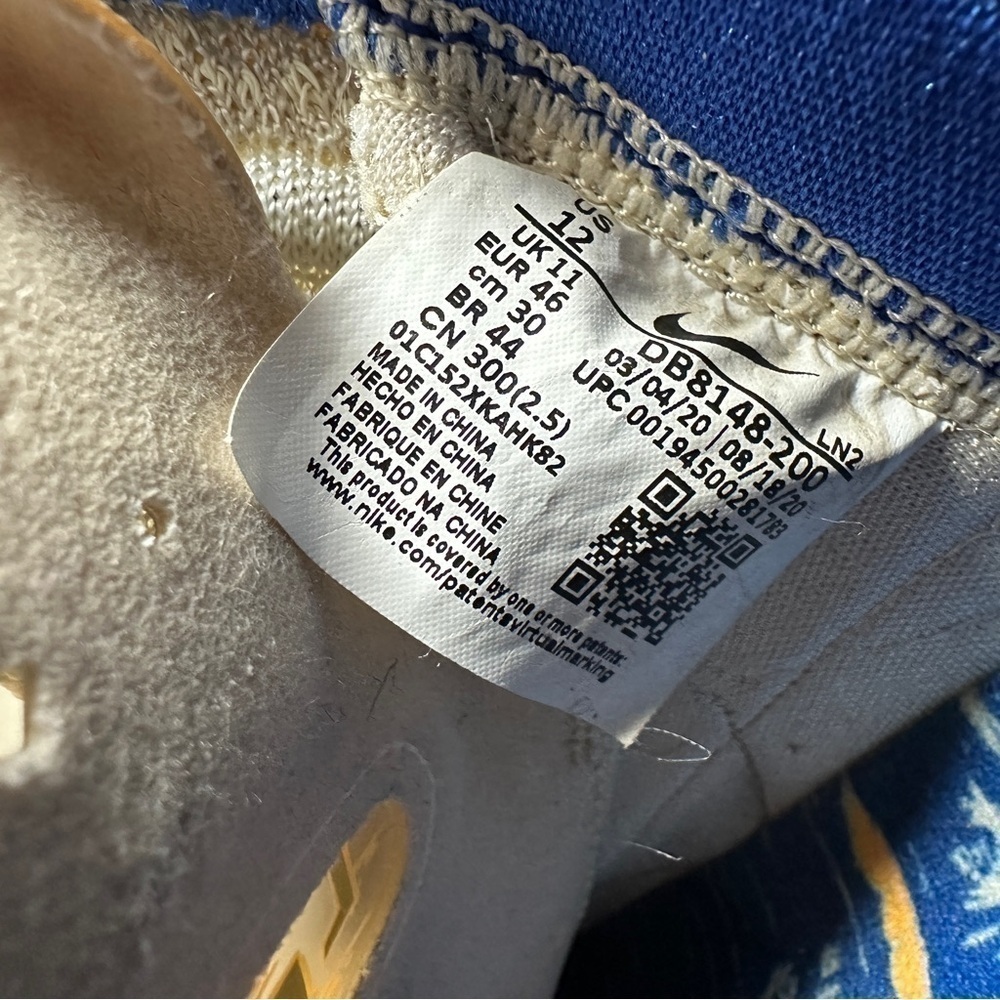 NIKE Lebron 18 ‘LA By Day' Light Cream 2020 DB8148-200 Men's Sneakers size 12 - Picture 9 of 12